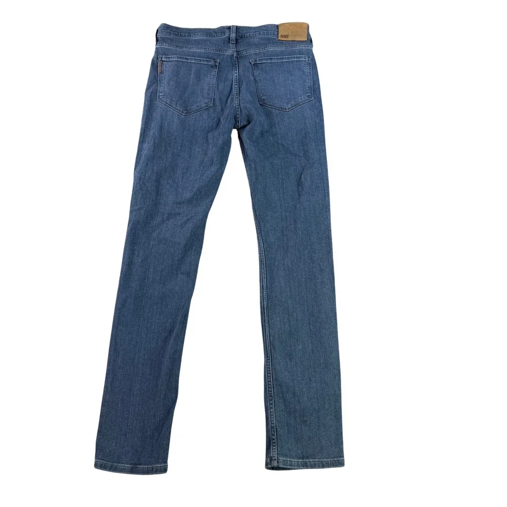 Paige Lennox Jeans Mens 30X34 Blue Slim Fit Transcend Stretch Medium Wash Denim